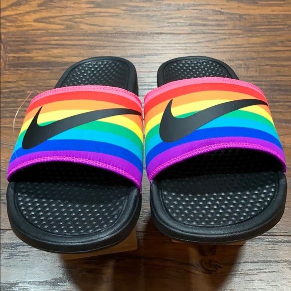 NIKE BENASSI JDI BETRUE Black/Black-Multi-Color - Picture 4 of 16